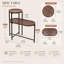 Table d'appoint avec canapé à double couche en noyer brun, structure de rangement en bois massif, petite table multifonctionnelle pouvant être utilisée comme table de chevet dans le salon ou la chambre à coucher.