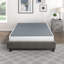 Base de matelas très grand, structure en métal noir, tissu texturé, support à 12 lattes, capacité de poids de 700 lb, base de montage simple - avec hauteur de 8,5 po, manuel facile, élément de chambre à coucher