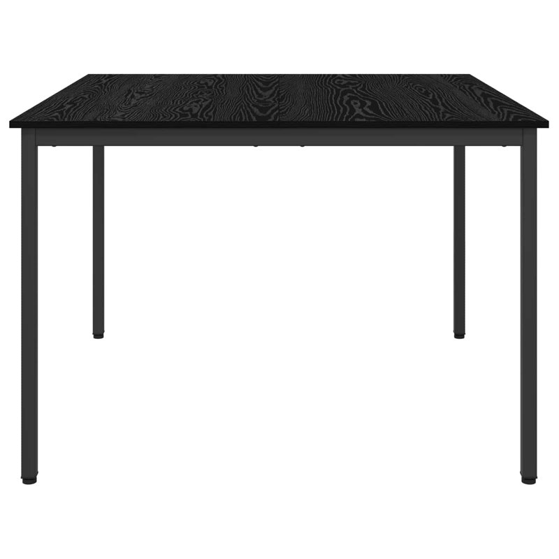 Metal Base Dining Table, Black, 75cmH x 110cmL x 110cmW
