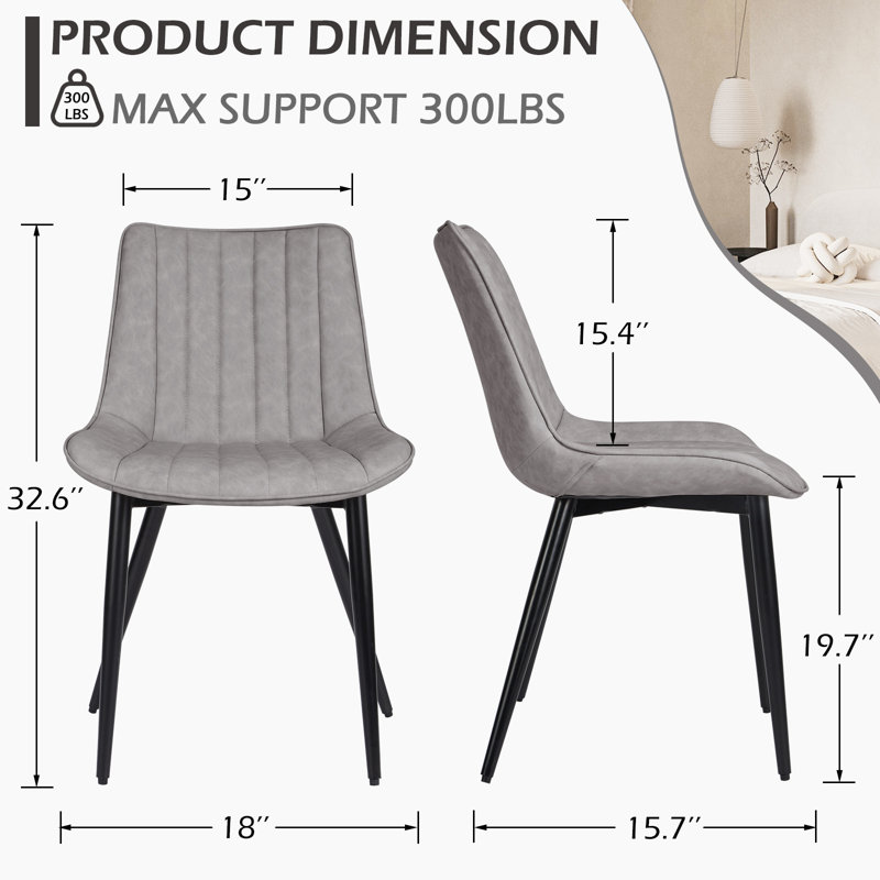 Anacoglu Side Chair, Gray