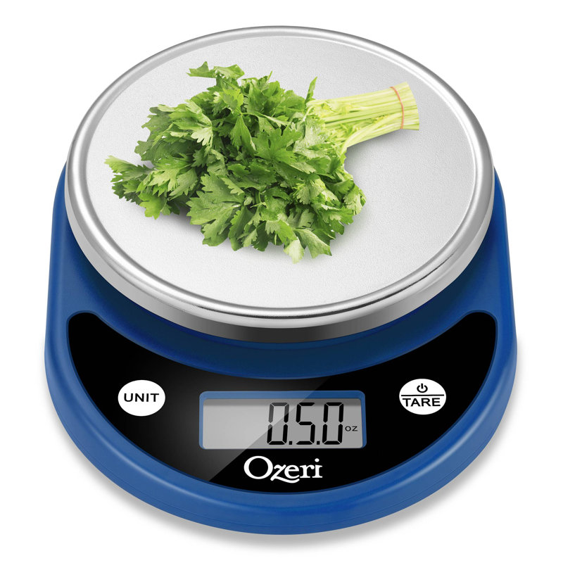 Ozeri® Pronto® Digital Multifunction Kitchen and Food Scale with Variable Graduation Technology®, Classic Blue