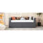 Lit de jour simple avec 2 tiroirs gris ergonomiques et ergonomiques pour une chambre à coucher bien rangée-1620749584