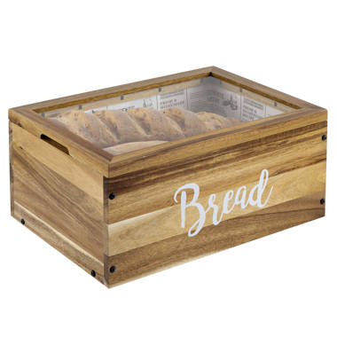 Wooden Bread Bin with Breadboard
