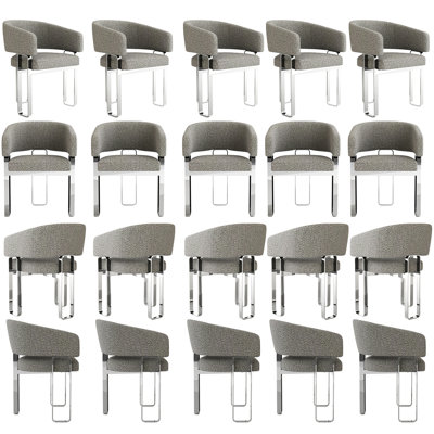 Ensemble de 20 chaises, chaises de salle à manger en vrac, ensemble de chaises de salle à manger Boucle, chaises de restaurant en vrac, chaises de réception pour les mariages, chaises de salle de banquet