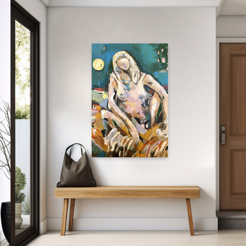 Art contemporain contemporain abstrait, H 60 po x l 40 po