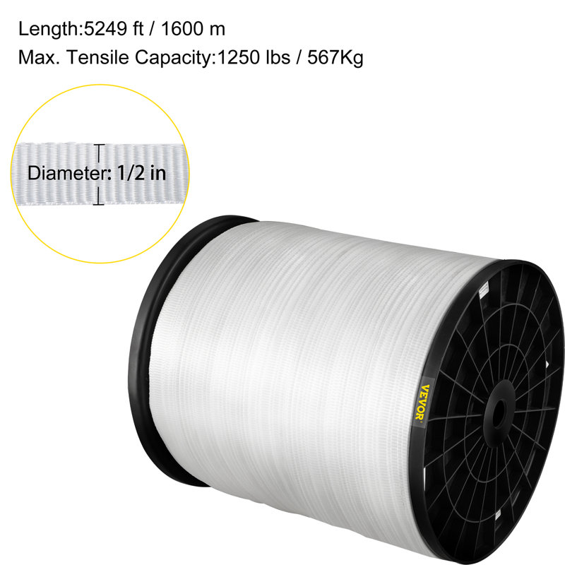 VEVOR Cable Wrap, 0.5'' H x 62988'' W x 0.1'' D