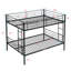 Lit double superposé double avec lit gigogne en métal, aucun sommier requis, assemblage facile