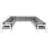 Lysandros 150'' Wide Aluminum Patio Sectional with Cushions-61209835-61209836