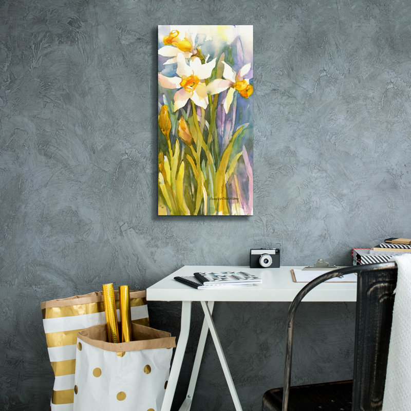 Art mural sur toile Winston Porter «Narcissus» par Annelein Beukenkamp, H 24 po x l 12 po x P 0,75 po