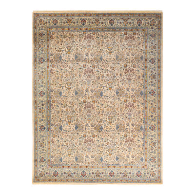 One-of-a-Kind 8' 2" X 10' 2" 2010s Wool Area Rug in Yellow