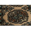 Tapis de couloir unique en laine noué à la main de style nouvel âge de 2 pi 7 po x 10 pi 1 po beige / noir / bleu