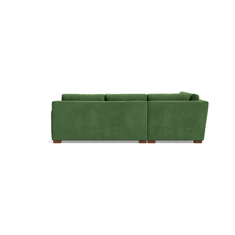 Catalina Sectional, Performance Velvet - Ivy, Left Hand Facing