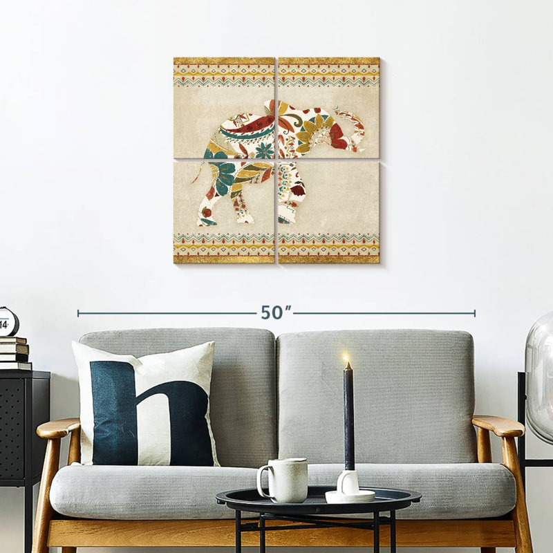 Éléphant bohème Brampt I, H 26 po x l 26 po