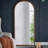 30" x 65" Hand Carved Rose Antique Mirror Frame, Large Arch Mirror Wall Decor for Living Room, Bathroom, Entryway-733435918