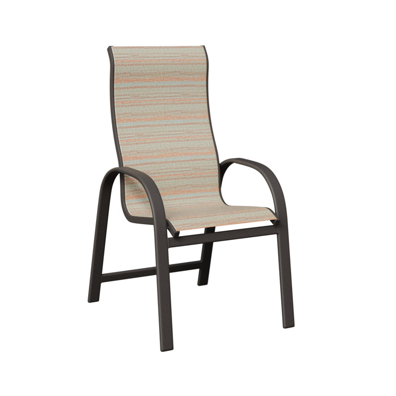 Chaise berçante à haut dossier berlinois Berlin Gardens, Graphite moucheté, Echo opale