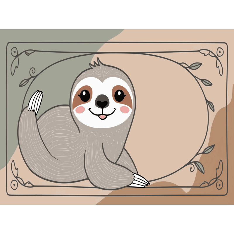 Tapis pour enfants Zoomie Kids, Rectangulaire 2 pi x 3 pi