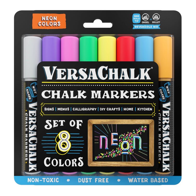 VersaChalk Marqueurs à craie liquide Neon par VersaChalk - Stylos