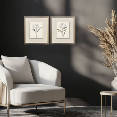Pivoine grand, art encadré