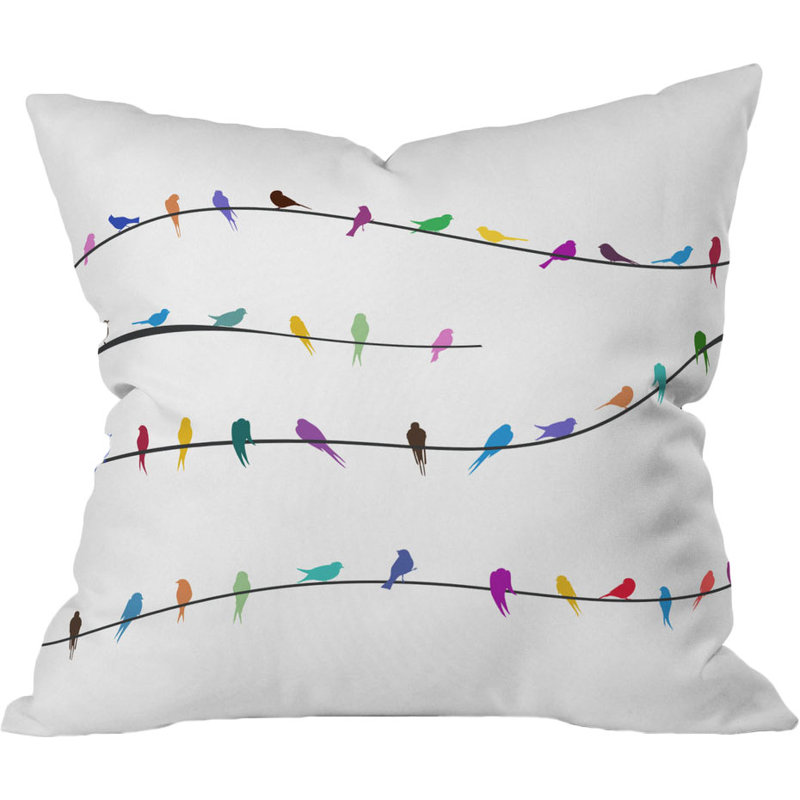 Happy Spring Throw Pillow, 18" x 18"
