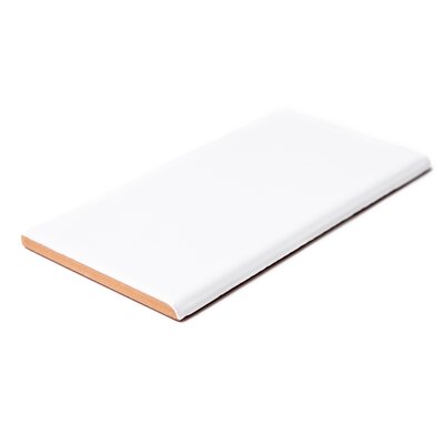 Fresno 6 x 3 Glossy Ceramic Bullnose Tile Trim in White -  The Tile Life, TSIMP0306WHBN