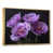 Toile avec cadre flottant or