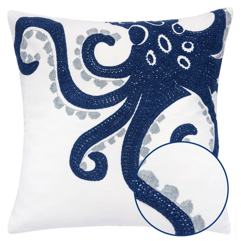 Coussin Blue Octopus