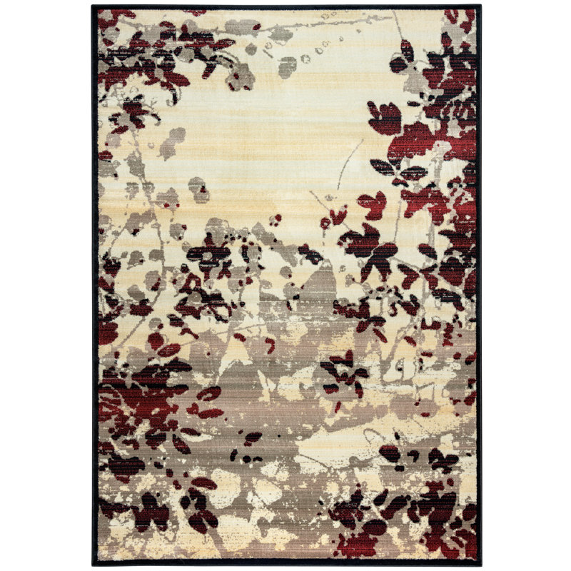 Culver Floral Indoor Rug, Rectangle 3'3" x 5'3"