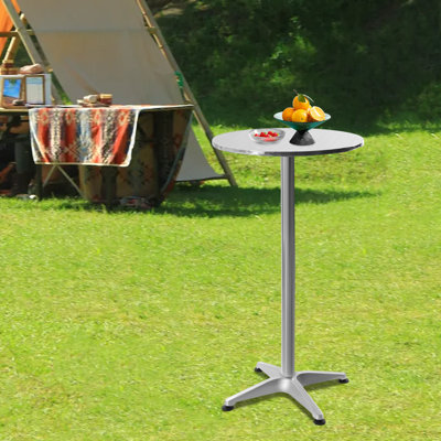Table ronde à hauteur de bar pour l'intérieur et l'extérieur