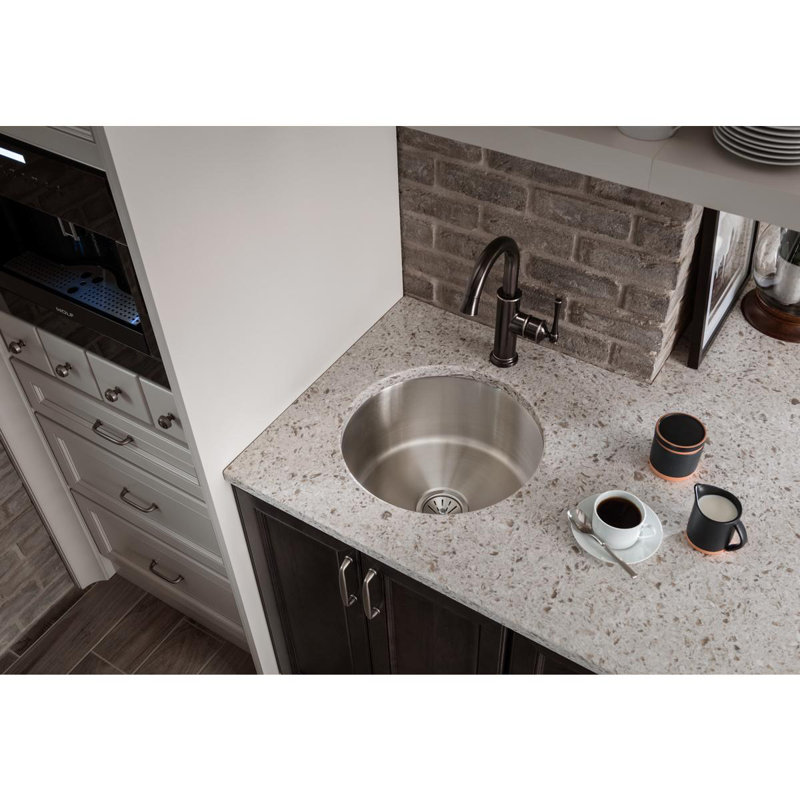Évier de cuisine encastrable L 18,375 po x l 18,375 po ELUH16FB Lustertone