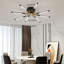 Plafonnier moderne 8 lumières, plafonnier encastré