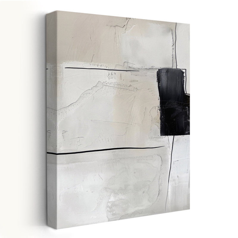 Neutral Balance I Modern Abstract Modern Minimalisme géométrique, H 48 po x l 32 po