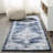 Pruden Ornate Medallion Modern Navy/Ivory Rug-490574164