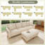 Chenille 4-seater U-shaped sleeper sofa with 2 storage ottomans-1686918172
