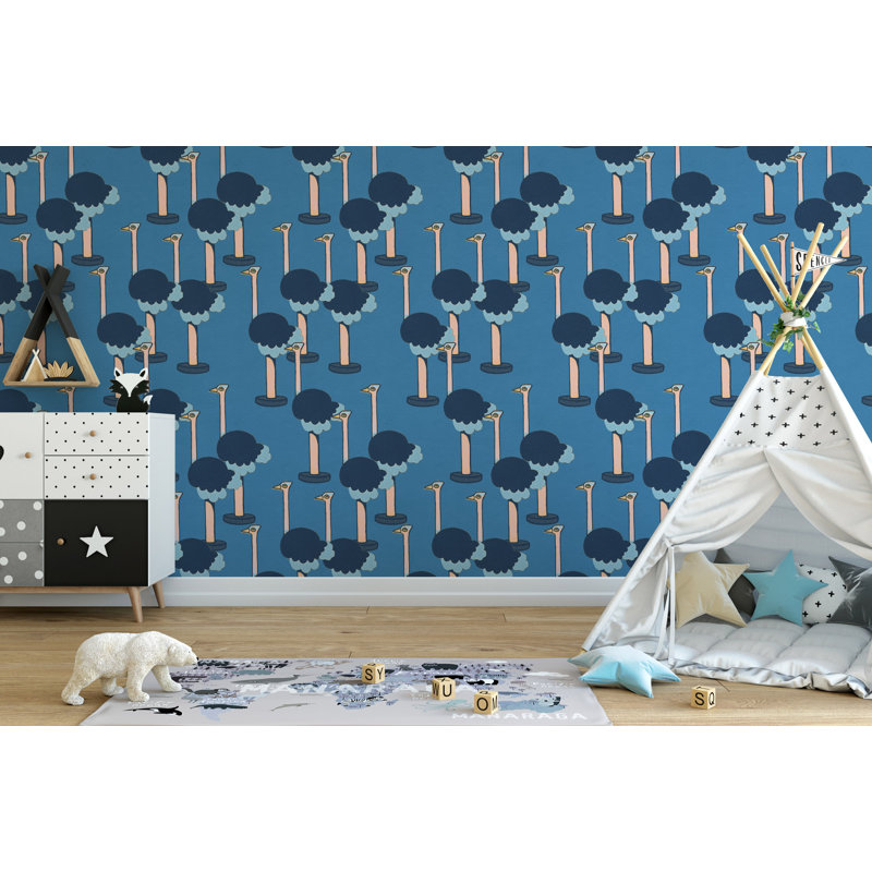 Wallpaper Double Roll by Yuki Osada, Blue