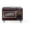 ILVE Nostalgie II Noblesse 48 inch Dual Fuel Range (5 Sealed Burners + Griddle + French Top, Triple Glass Door)-1568569769-1568569764-1568569774
