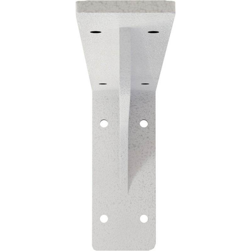2"W x 12"D x 5 1/4"H Embrey Steel Bracket, Hammered White, Hammered White, 5.25" H x 2" W x 12" D