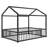 House Shaped  Floor Bed With Safety Fence For Toddlers-326574199-326574184