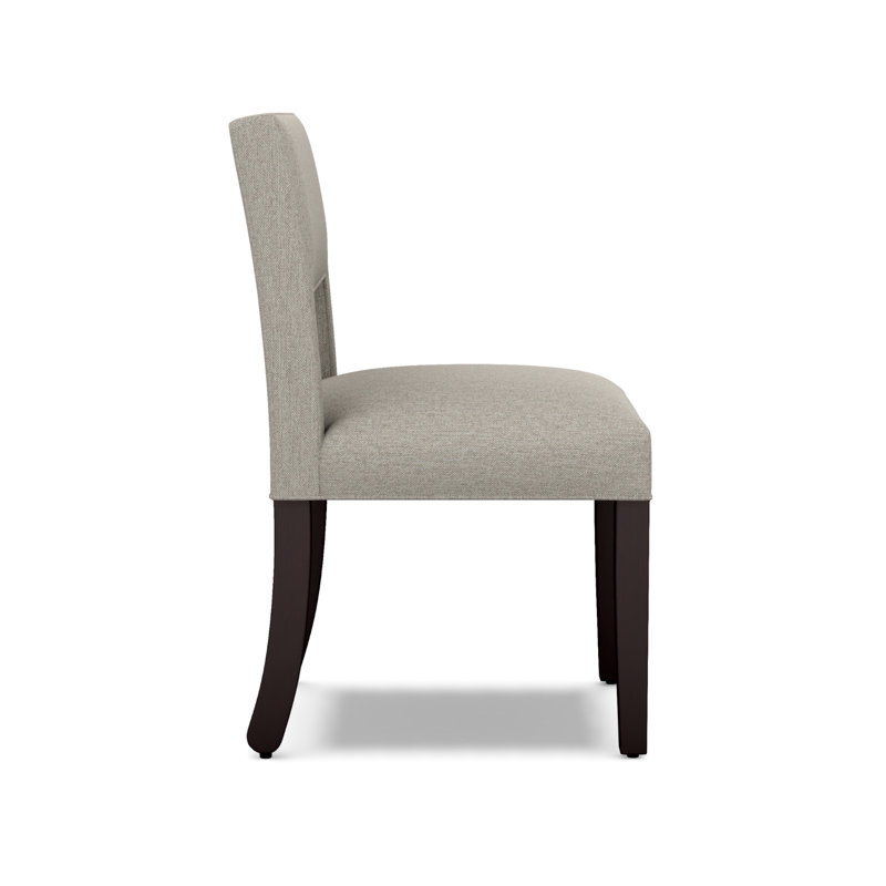 Custom 19" Dining Chair, Dark Brown, White