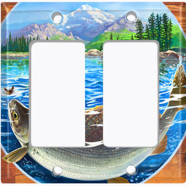 WorldAcc Metal Light Switch Plate Outlet Cover (Trophy Fishing Grayling  Clear Water Lake - Single Toggle) - Wayfair Canada