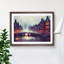 Amsterdam Canal At Night - Single Picture Frame Print-427512262-427512261
