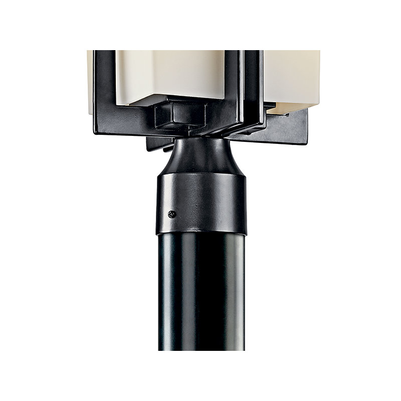 Tête de lanterne noire à 1 lumière Modena, H 20 po x l 8,5 po / Incandescente