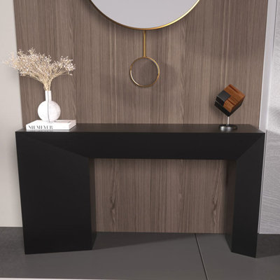 Italian minimalist black console table