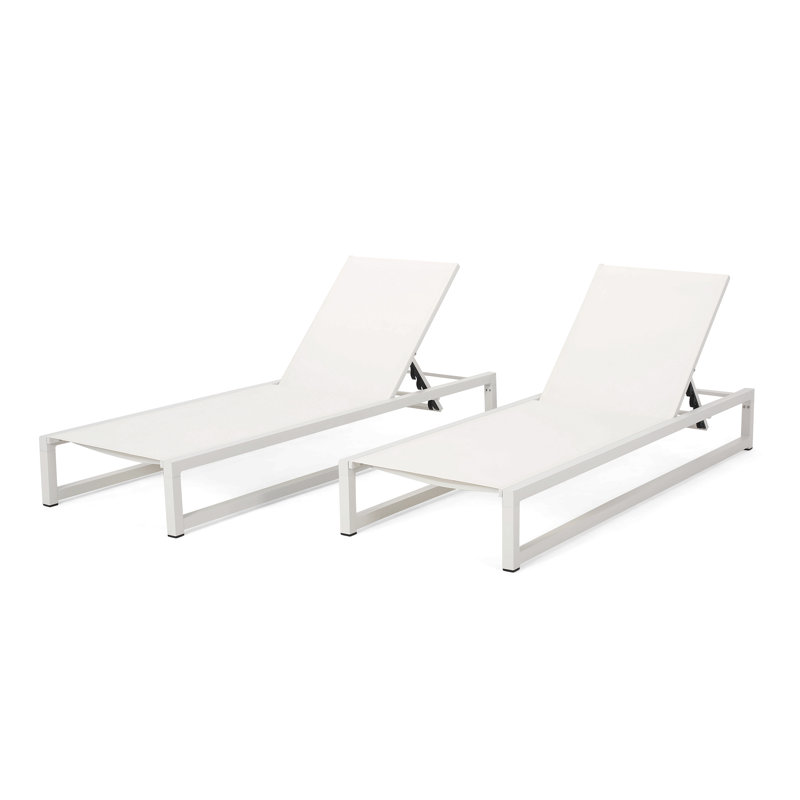Chaise longue d'extérieur VENISE CHAISE, Blanc