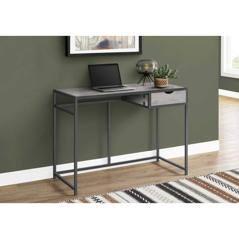 Bureau d'ordinateur en métal 42 ", Grège
