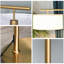 Naida Floor Lamp with Linen Lampshade Round Base for Living Room Bedroom