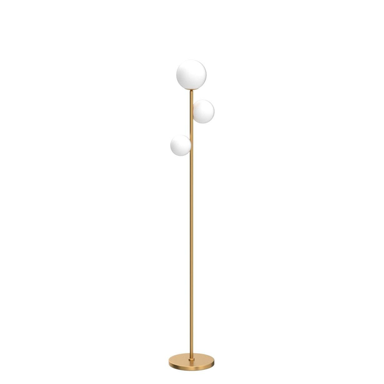 George Oliver 3 Globe Mid Century Modern Floor Lamp For Living Room ...
