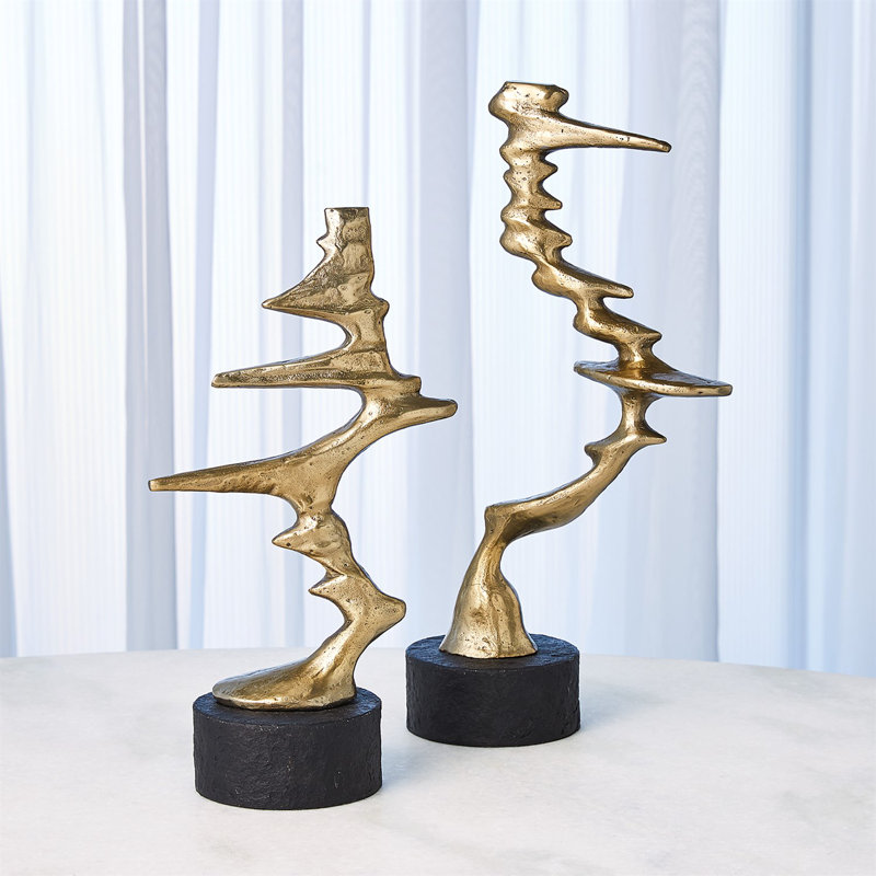 Wind Blown Sculpture-Sm, Brass