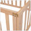 Structure de lit simple en bois avec clôture et porte-1488942194