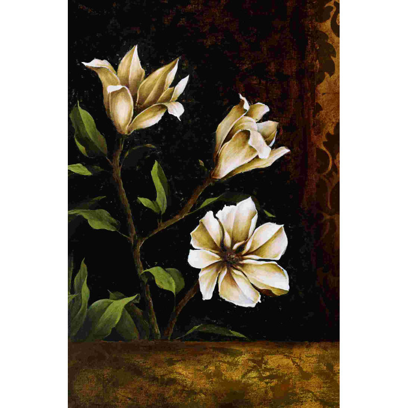 Magnolias blancs 2, H 18 po x l 12 po