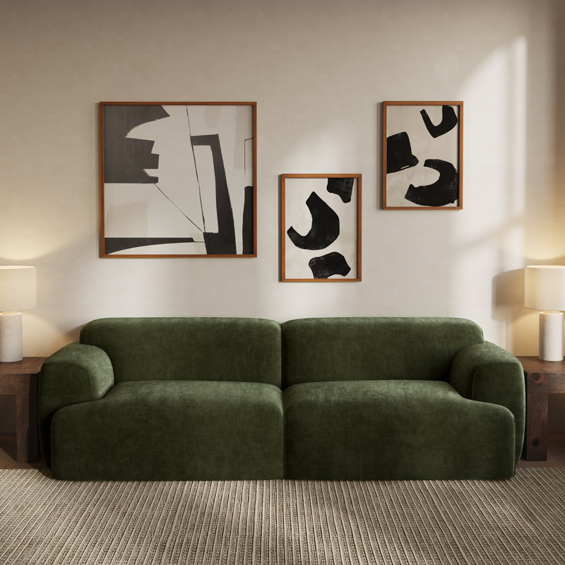 Nardo 107.5" Premium Velvet Sofa